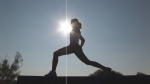 woman stretching