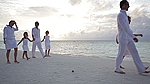 walking on beach