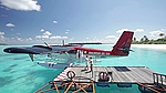 arriving by airplane taxi