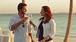 couple toasting
